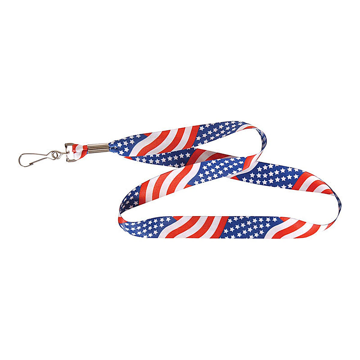Hillman 712371 American Flag Polyester Multicolored Decorative Key Chain Lanyard