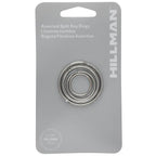 Hillman 701288 Tempered Steel Assorted Split Rings/Cable Rings Key Ring