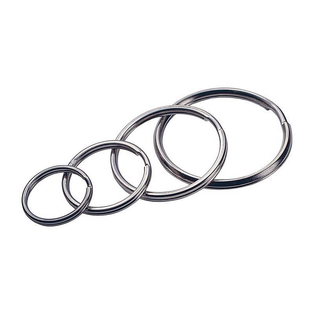Hillman 701288 Tempered Steel Assorted Split Rings/Cable Rings Key Ring