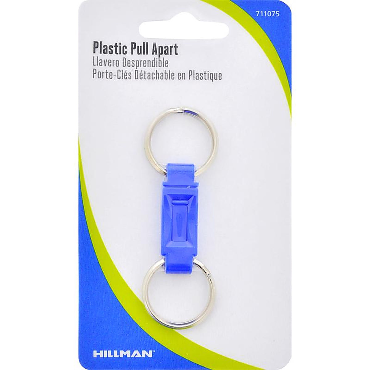 Hillman 711075 Metal/Plastic Assorted Valet Key Chain