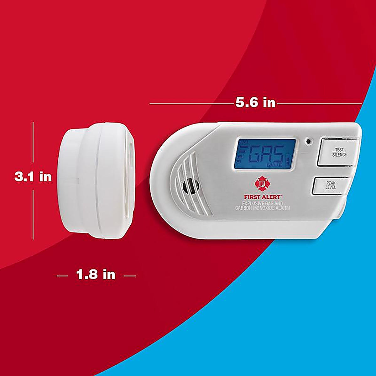 First Alert 1039760 Plug-in Electrochemical Explosive Gas and Carbon Monoxide Detector