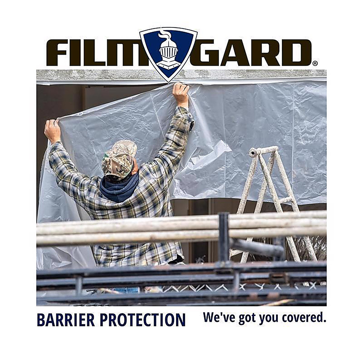 Film-Gard 625809 Plastic Sheeting 2 mil x 8 ft. 4 in. W x 200 ft. L Polyethylene Clear