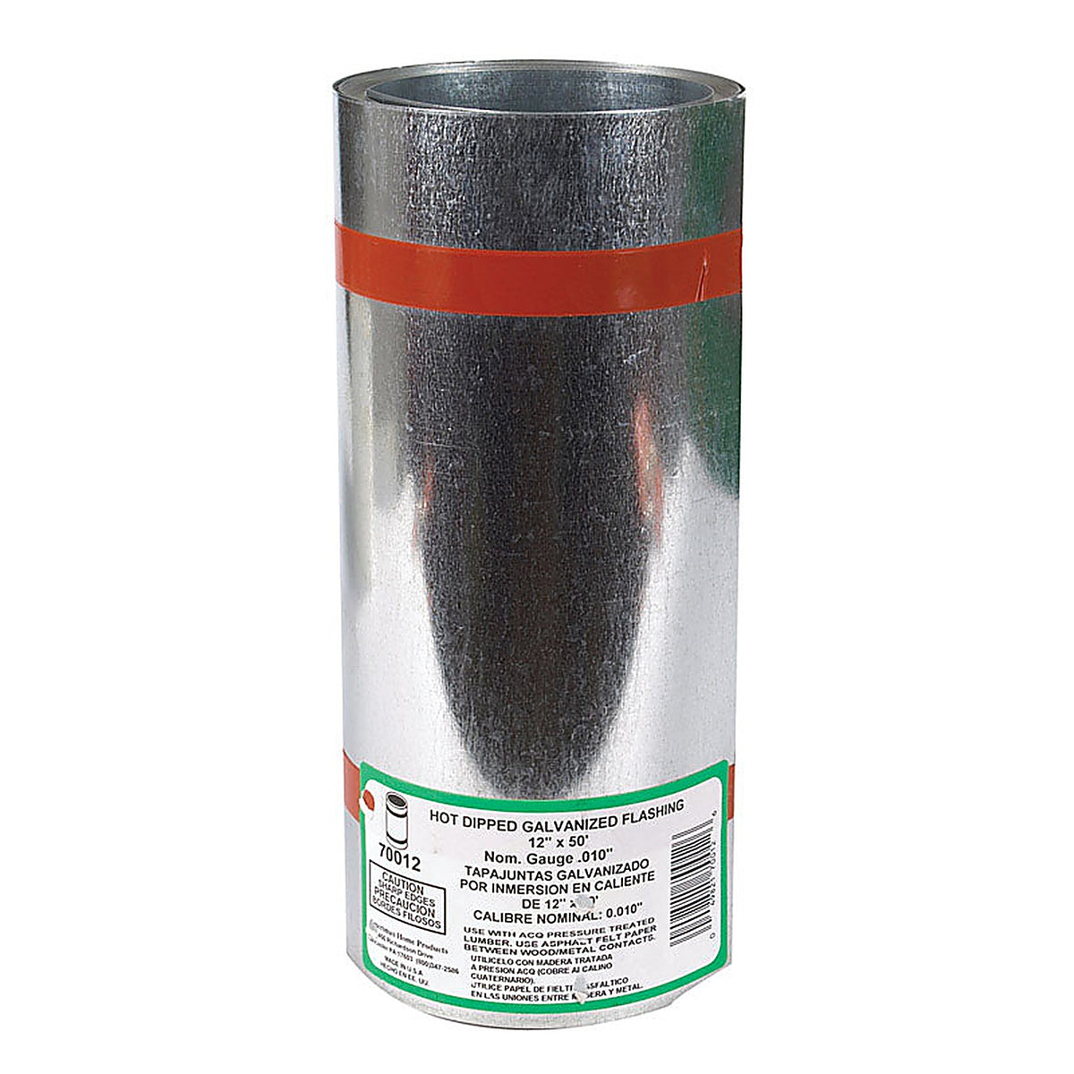 Amerimax - 70012 - 12 In. W X 50 Ft. L Galvanized Steel Valley Flashing Silver