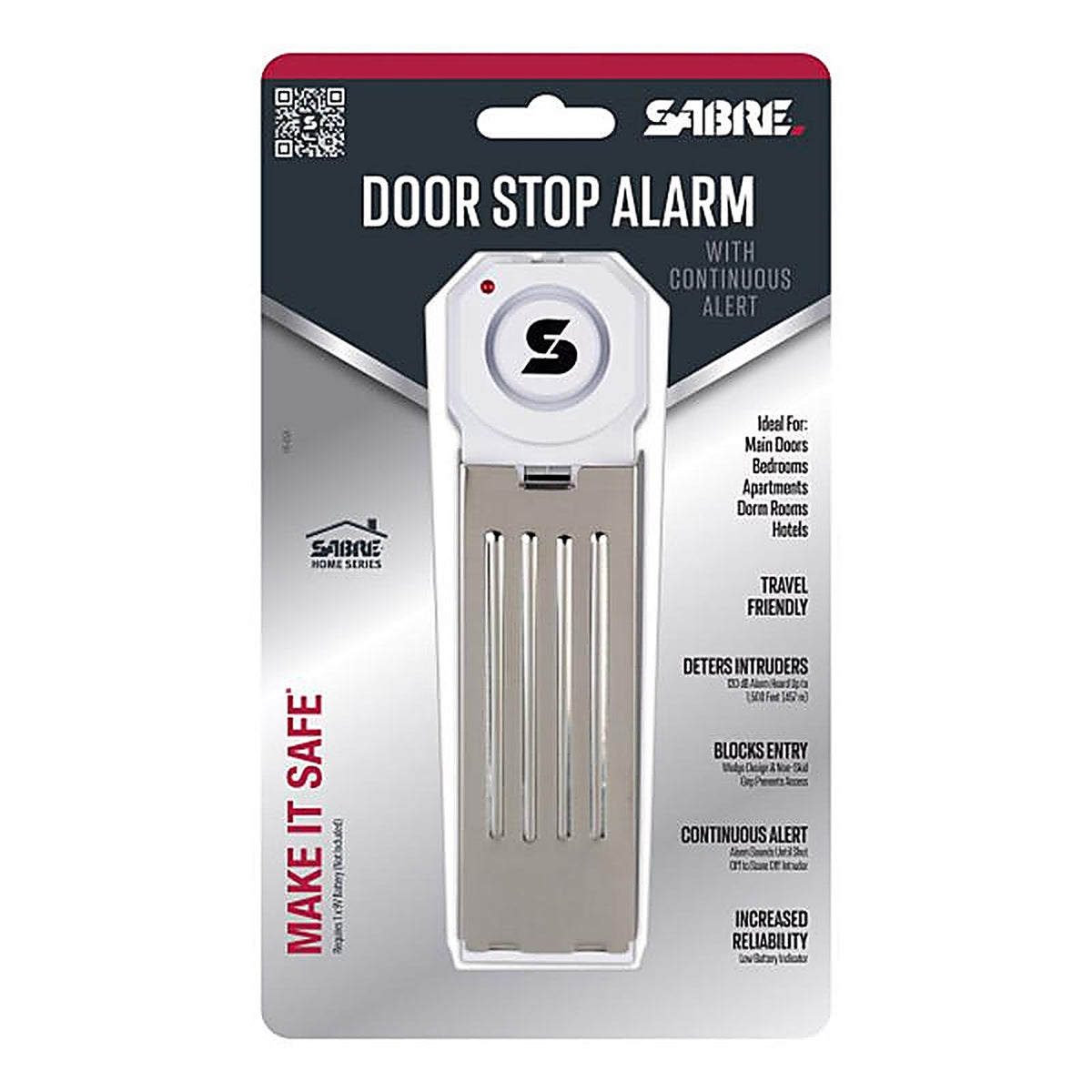 Sabre - HS-DSA - White Plastic Door Stop Alarm