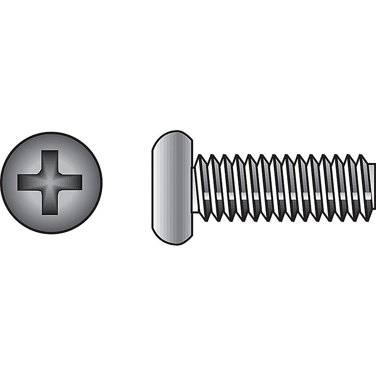 Hillman 828540 No. 10-32 x 1-1/4 in. L Phillips Flat Head Stainless Steel Machine Screws 100/Pack
