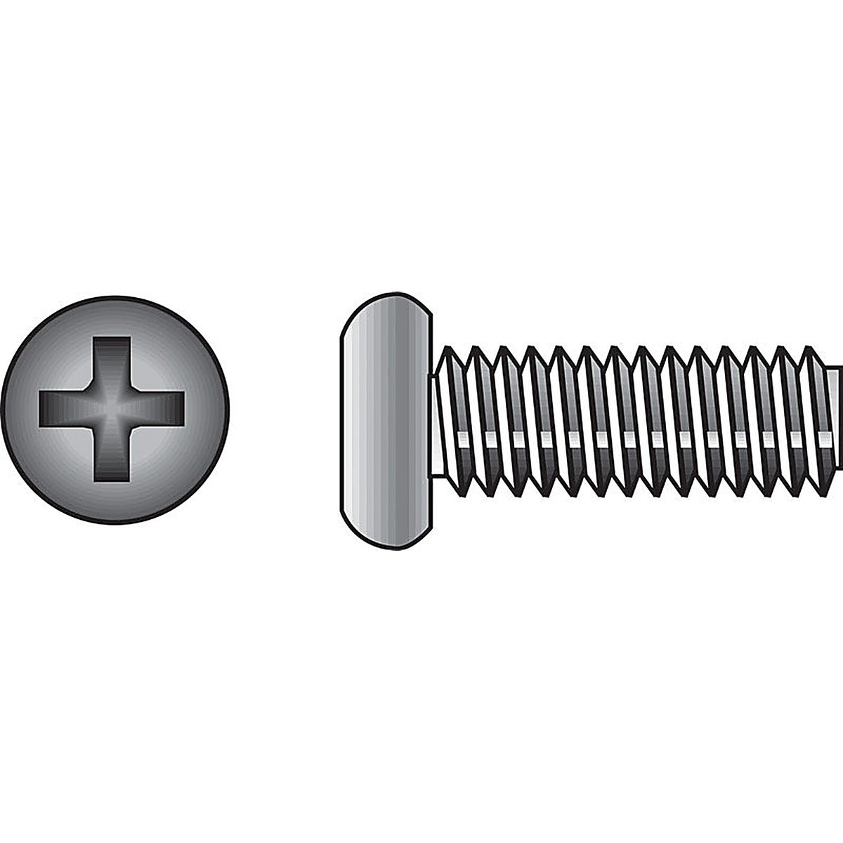 Hillman 828542 No. 10-32 x 1-1/2 in. L Phillips Flat Head Stainless Steel Machine Screws 100/Pack