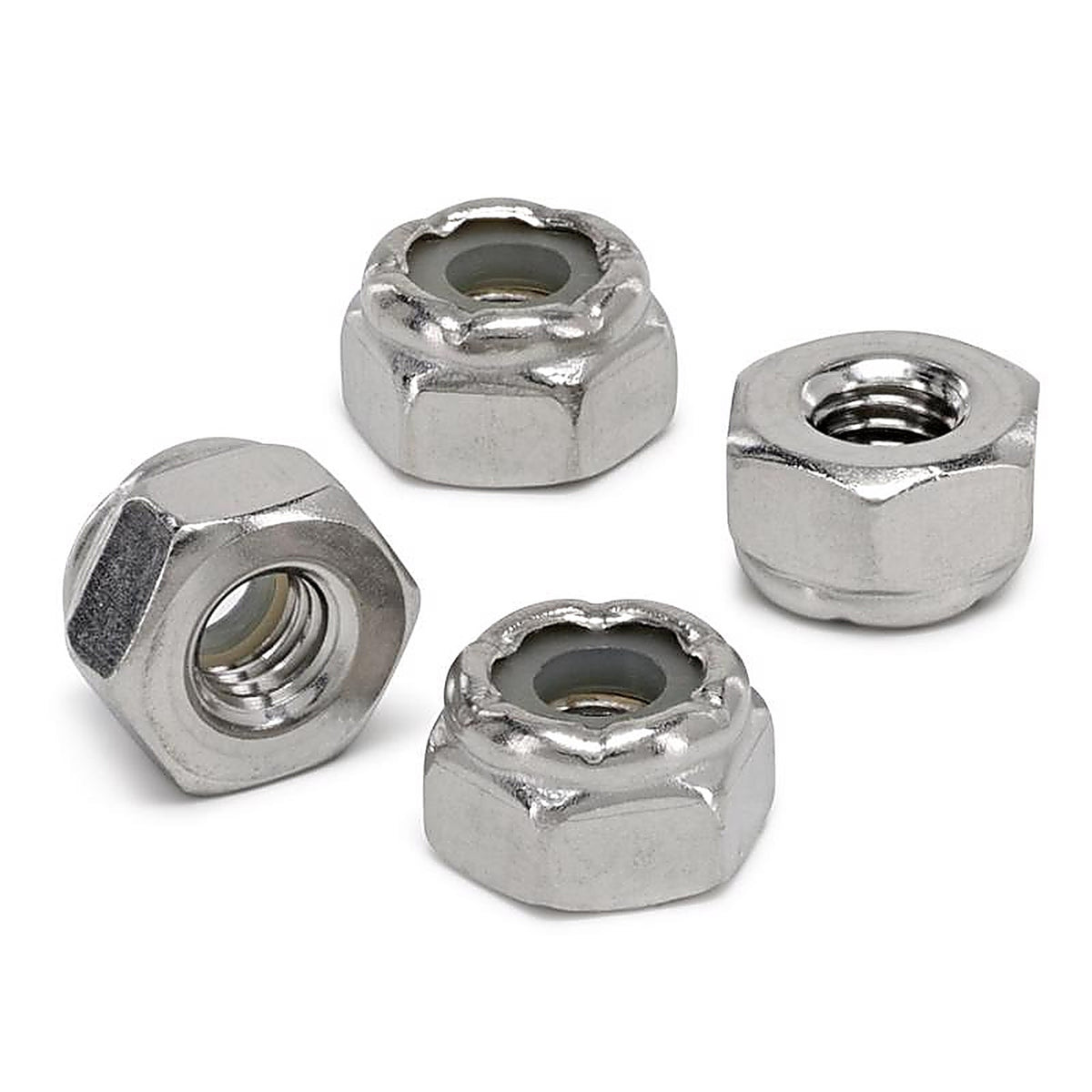 Hillman 829754 #10-32 Stainless Steel SAE Nylon Lock Nut 100/Pack