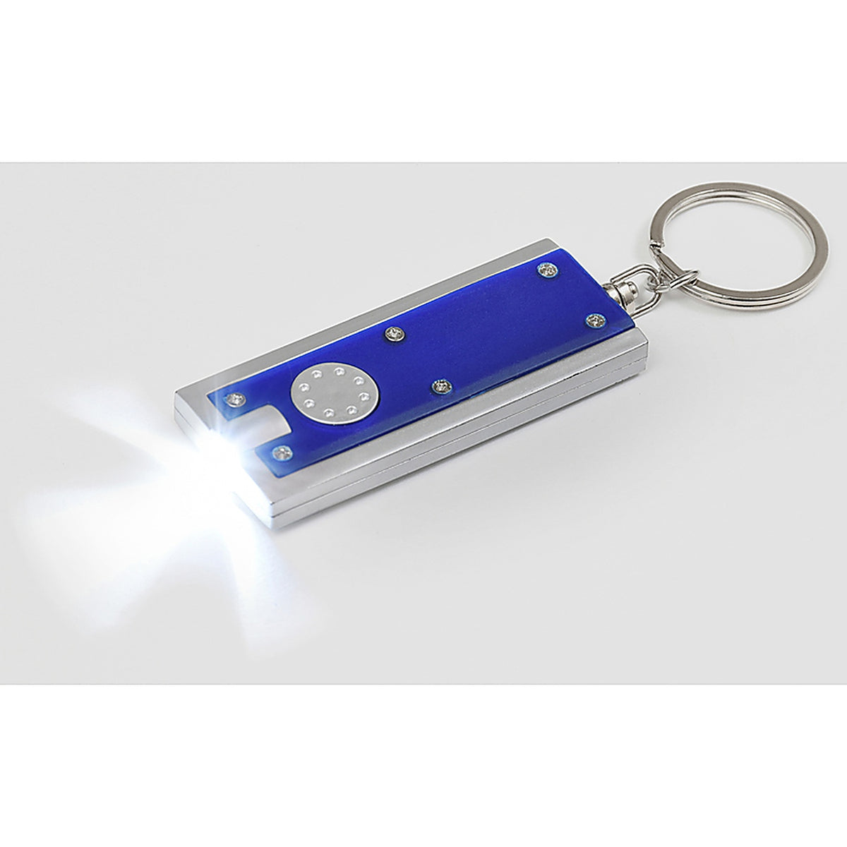 Hillman - 701716 - 1 In. D Plastic Assorted LED Light/Split Ring Keychain