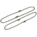 Hillman 701711 6 in. Dia. Metal Silver Beaded Chain Key Ring