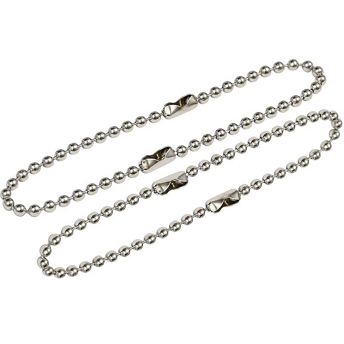 Hillman 701711 6 in. Dia. Metal Silver Beaded Chain Key Ring