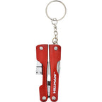 Hillman 713168 Metal Red Multi-Tool High End Accessories Key Ring