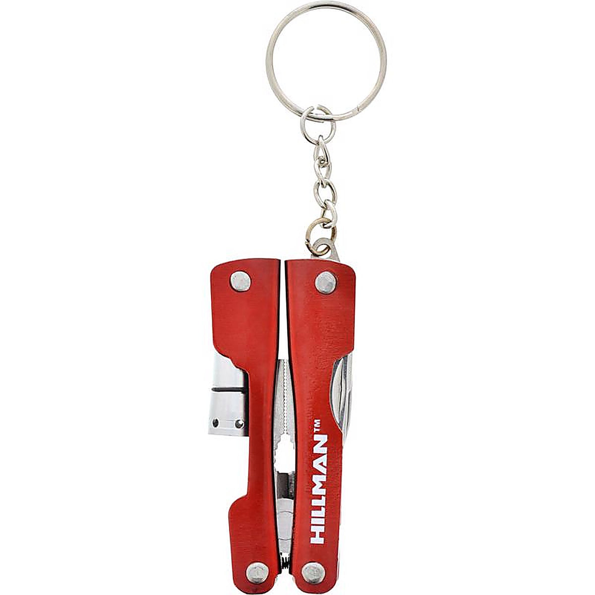 Hillman 713168 Metal Red Multi-Tool High End Accessories Key Ring
