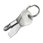 Hillman 701717 Metal Silver Screwdriver Set Key Ring