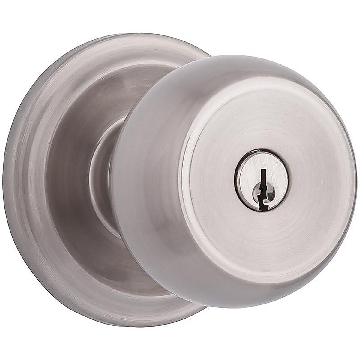 Brinks 23001-119 Push Pull Rotate Stafford Satin Nickel Single Cylinder Lock ANSI Grade 2 KW1 1.75 in.