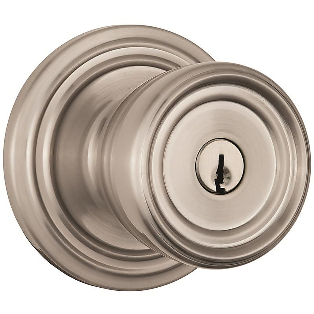 Brinks 23005-119 Push Pull Rotate Barrett Satin Nickel Single Cylinder Lock ANSI Grade 2 KW1 1.75 in.