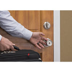 Brinks 23005-119 Push Pull Rotate Barrett Satin Nickel Single Cylinder Lock ANSI Grade 2 KW1 1.75 in.