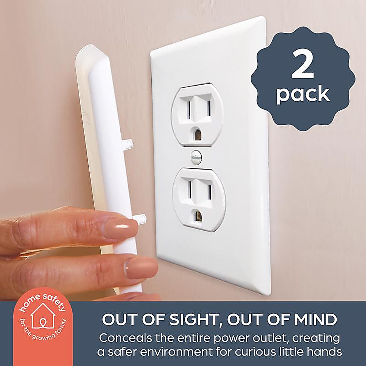 Dreambaby L1031 CoverPlug White Plastic Outlet Cover 2/Pack