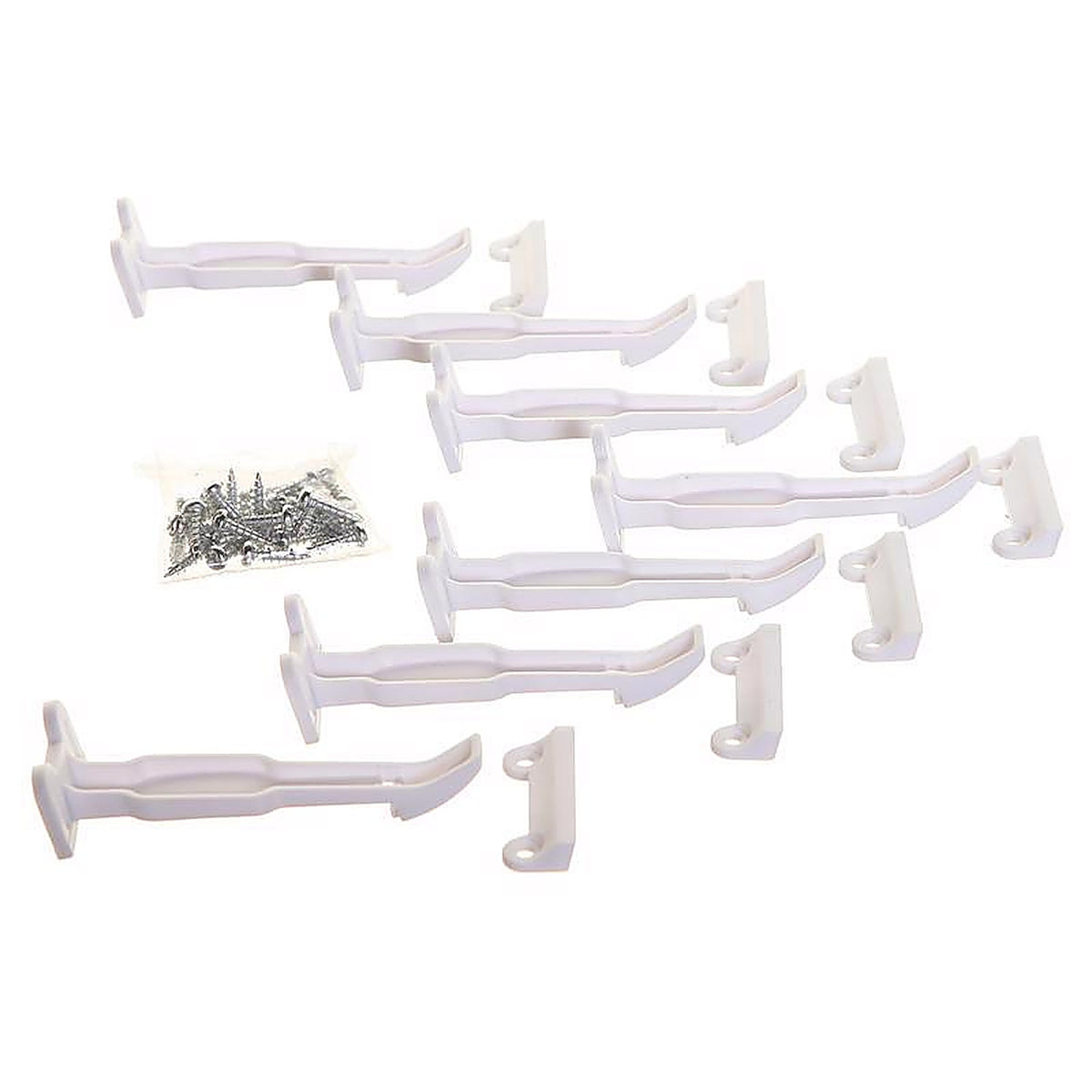 Dreambaby L1404A White Plastic Cabinet Catches 7/Pack