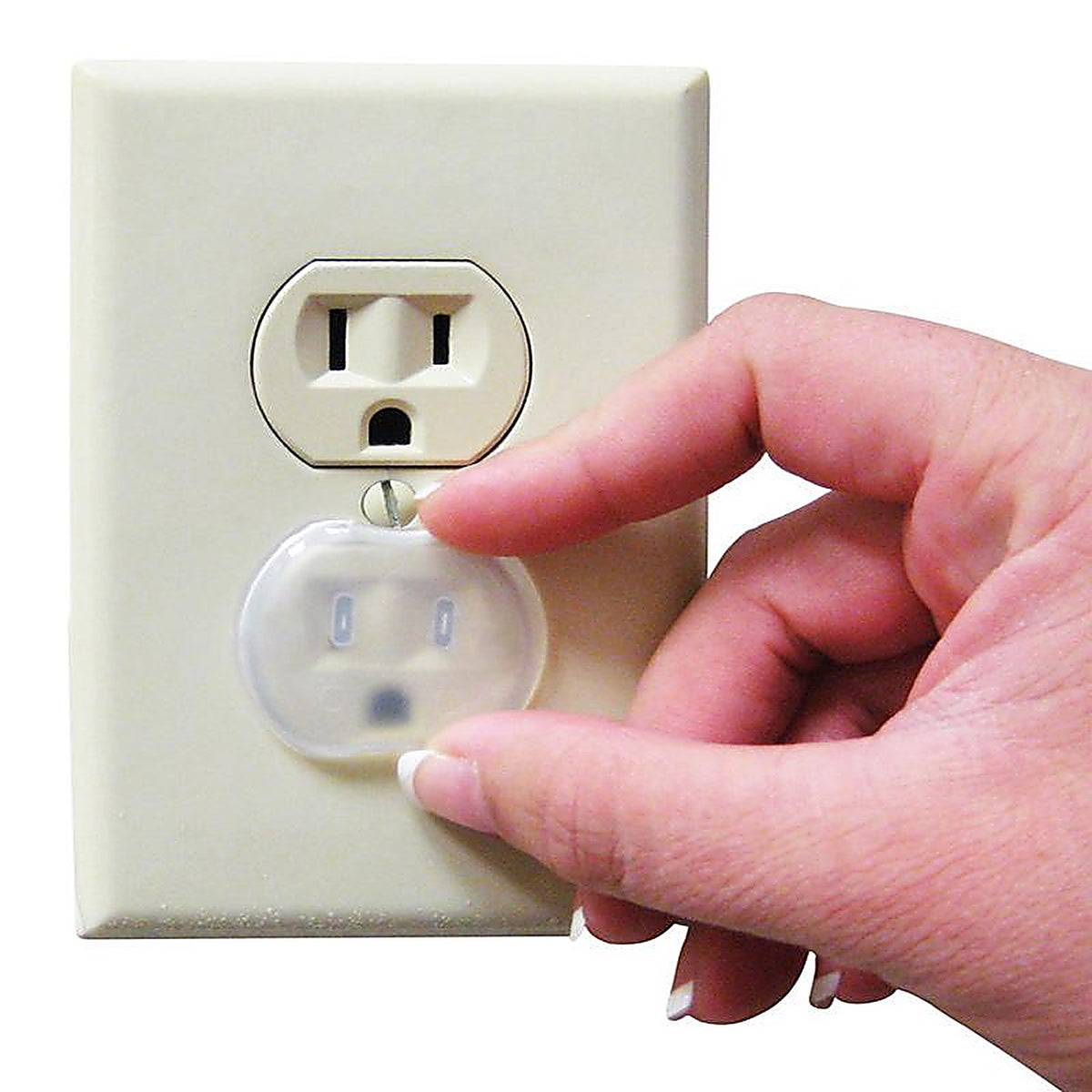 Dreambaby L1821A Clear Plastic Outlet Safety Plugs 24/Pack