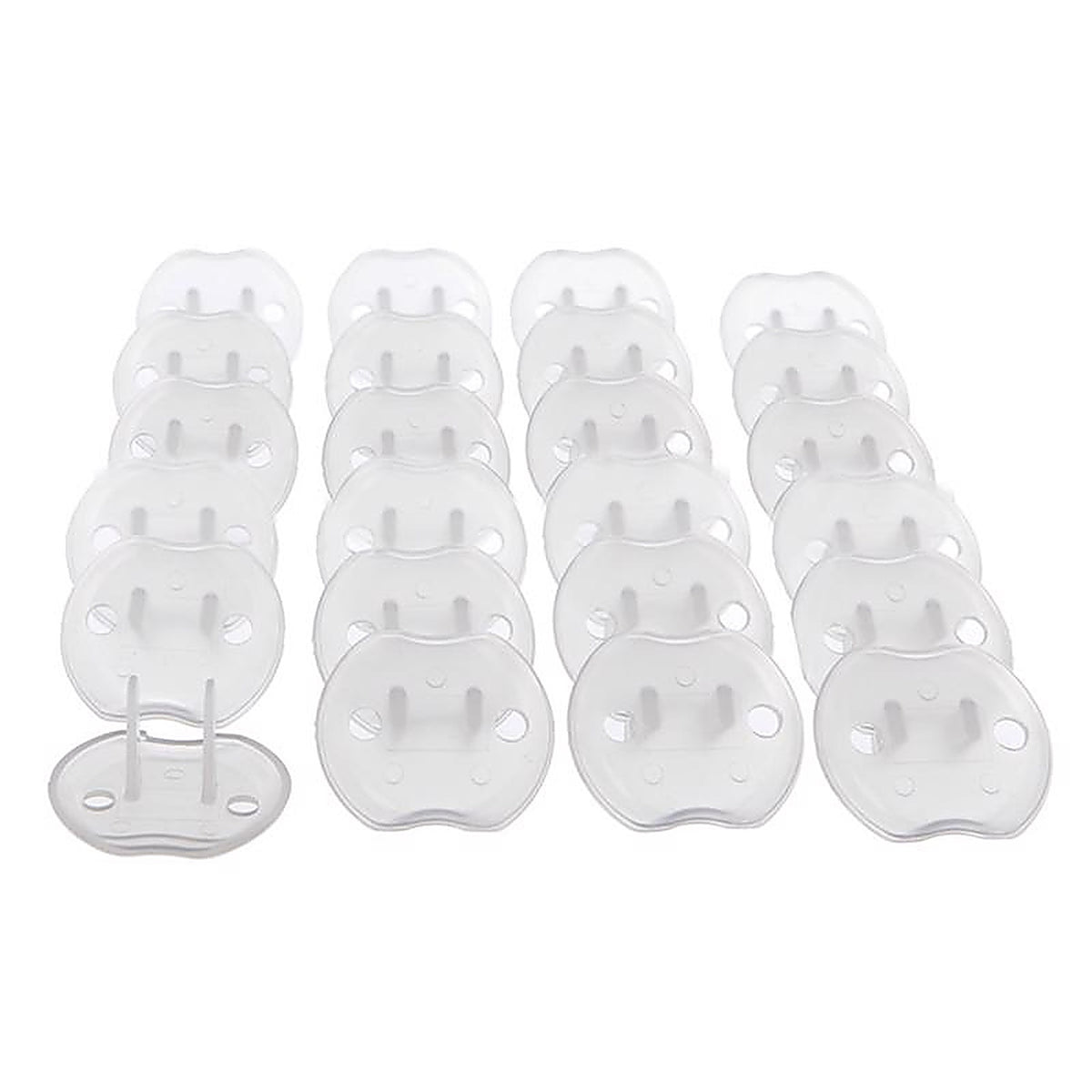 Dreambaby L1821A Clear Plastic Outlet Safety Plugs 24/Pack