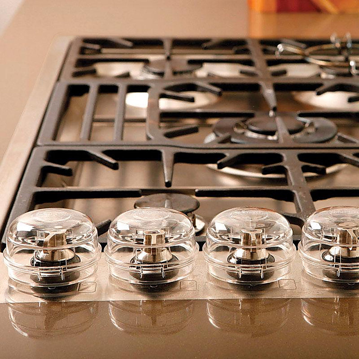 Dreambaby L730A Clear Plastic Stove Knob Covers 5/Pack