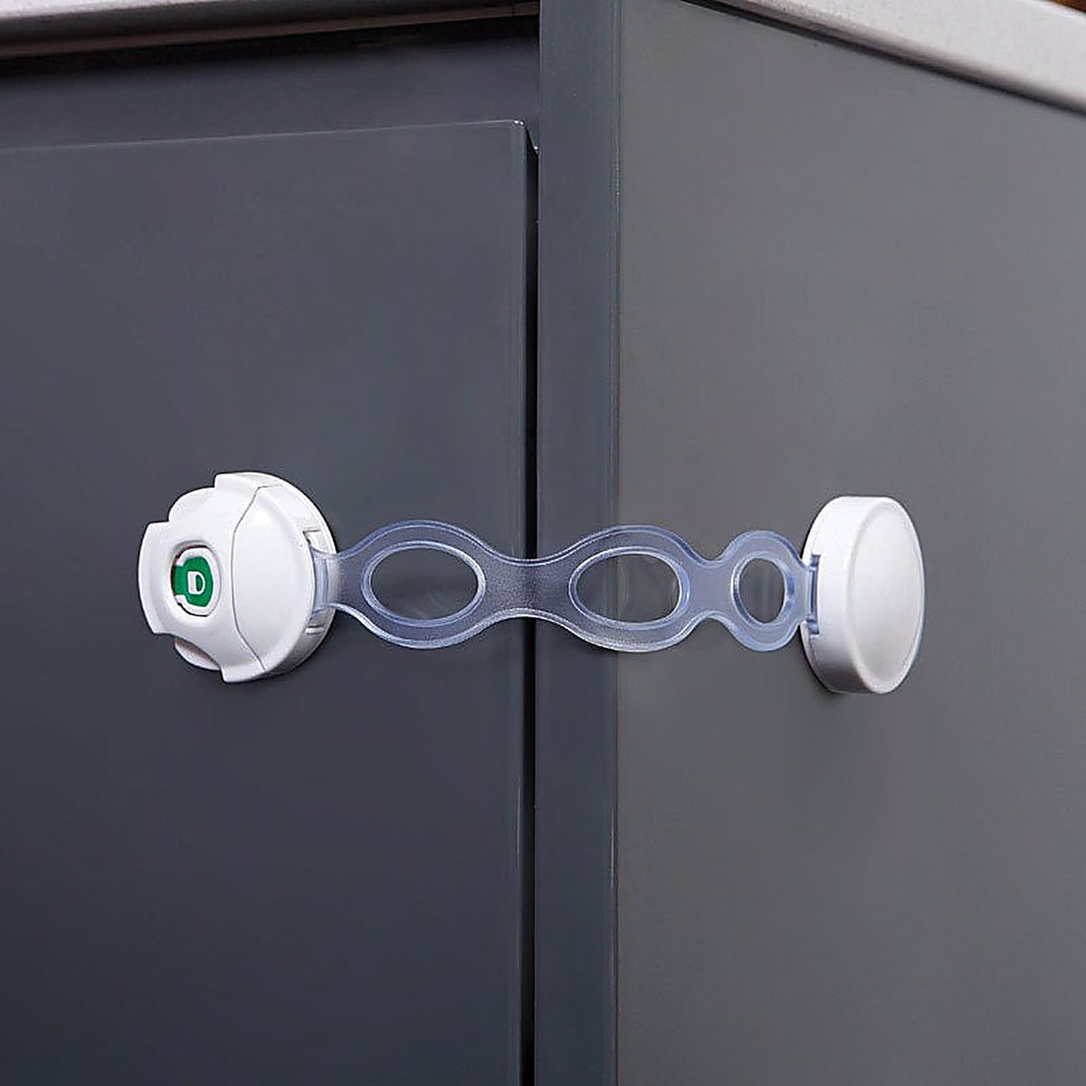 Dreambaby L800A EZY-Check White Plastic Safety Latch 1/Pack