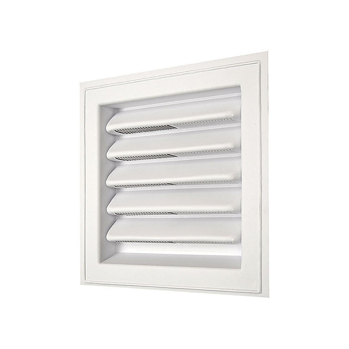 Master Flow - SL12X12 - 12 In. W X 12 In. L White Plastic Wall Louver