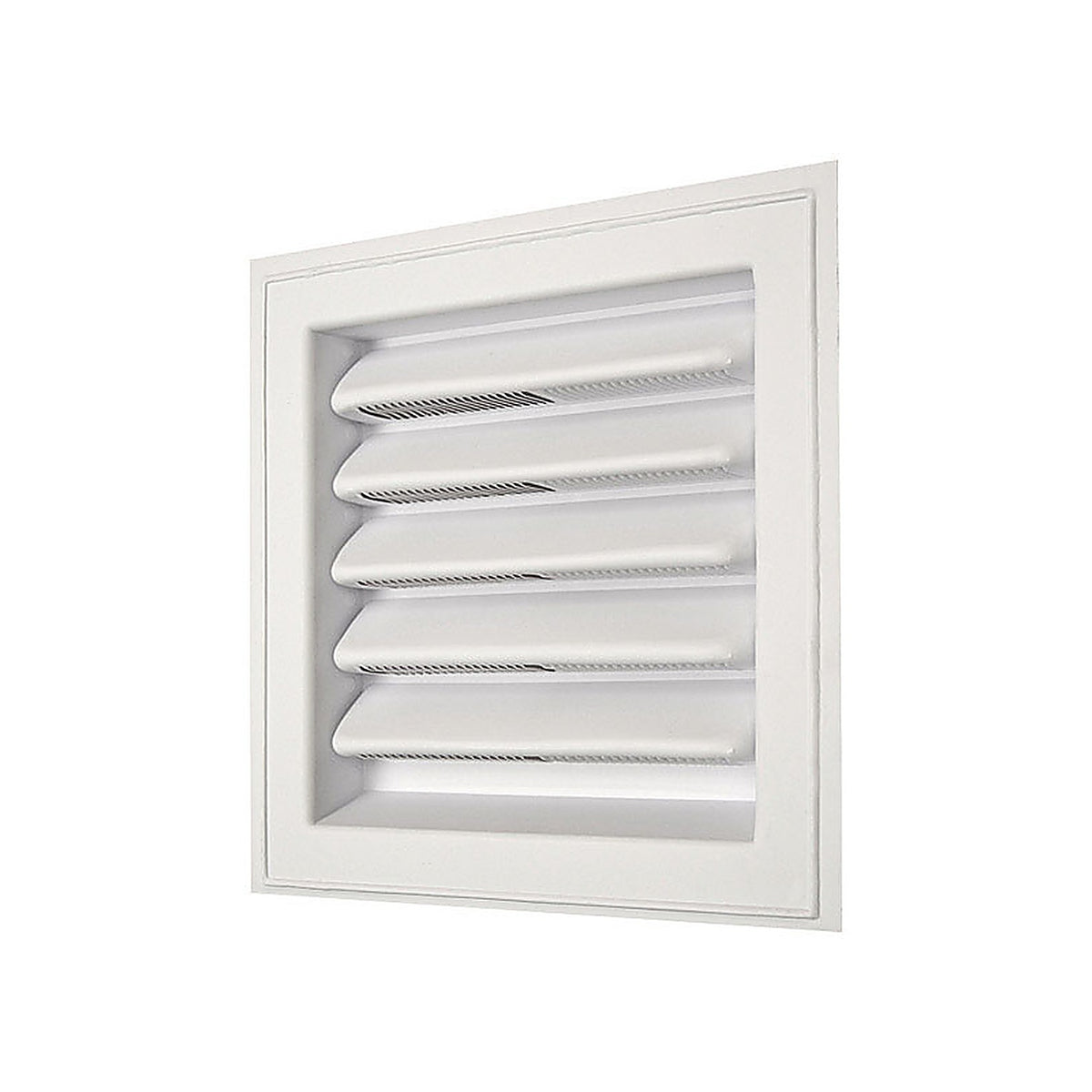 Master Flow - SL8X8 - 8 In. W X 8 In. L White Plastic Wall Louver