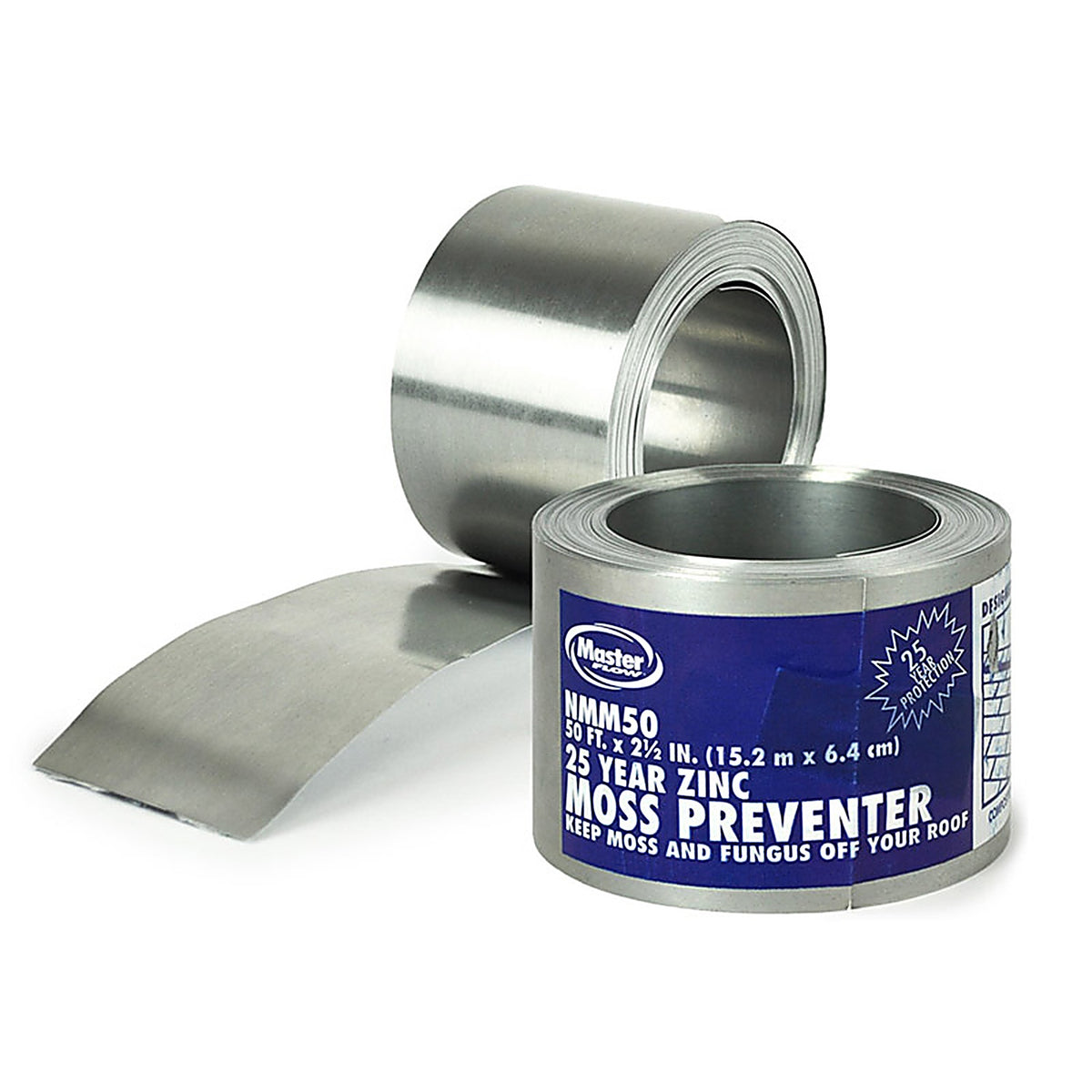 Master Flow - NMM50 - 2.67 In. W X 600 In. L Zinc Roof Flashing Silver