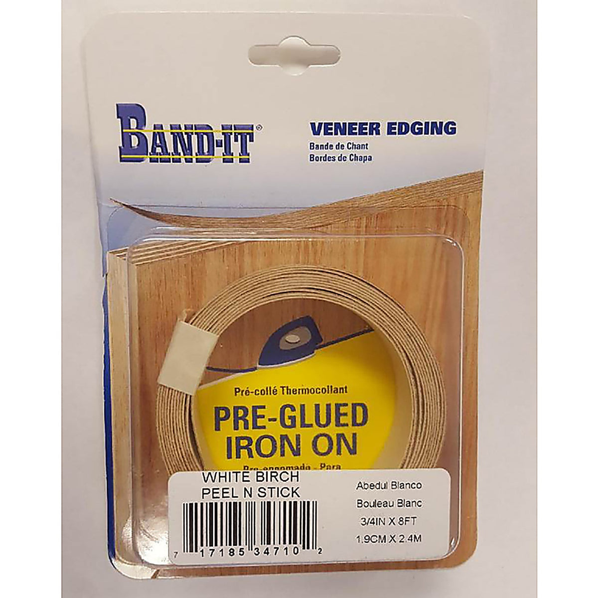 Band-It - 34710 - Peel-N-Stick .030 In. X 3/4 In. W X 8 Ft. L White Birch Edge Banding #2/Btr Premium Grade