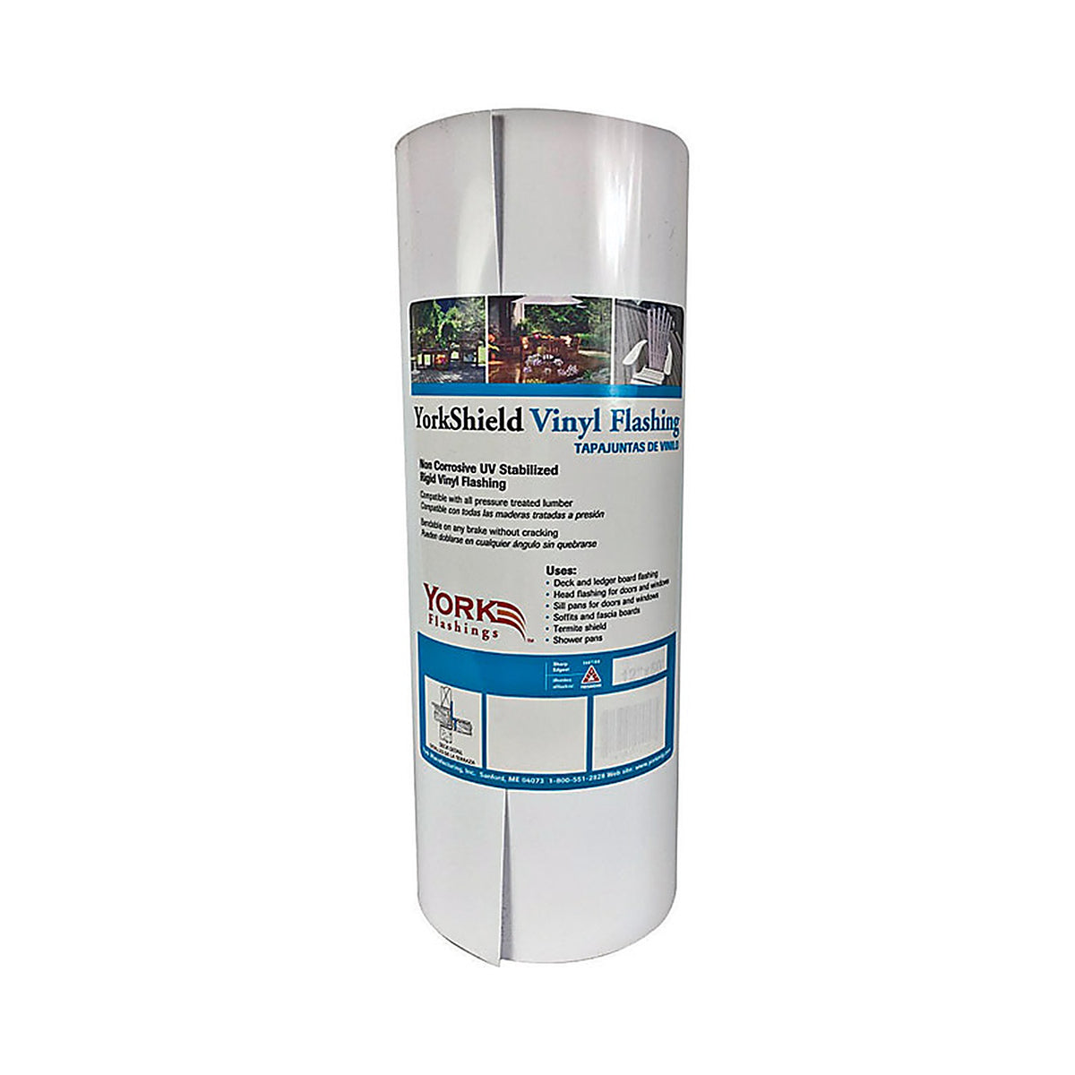 York - YSFVW850 - 8 In. W X 600 In. L Vinyl Flashing White