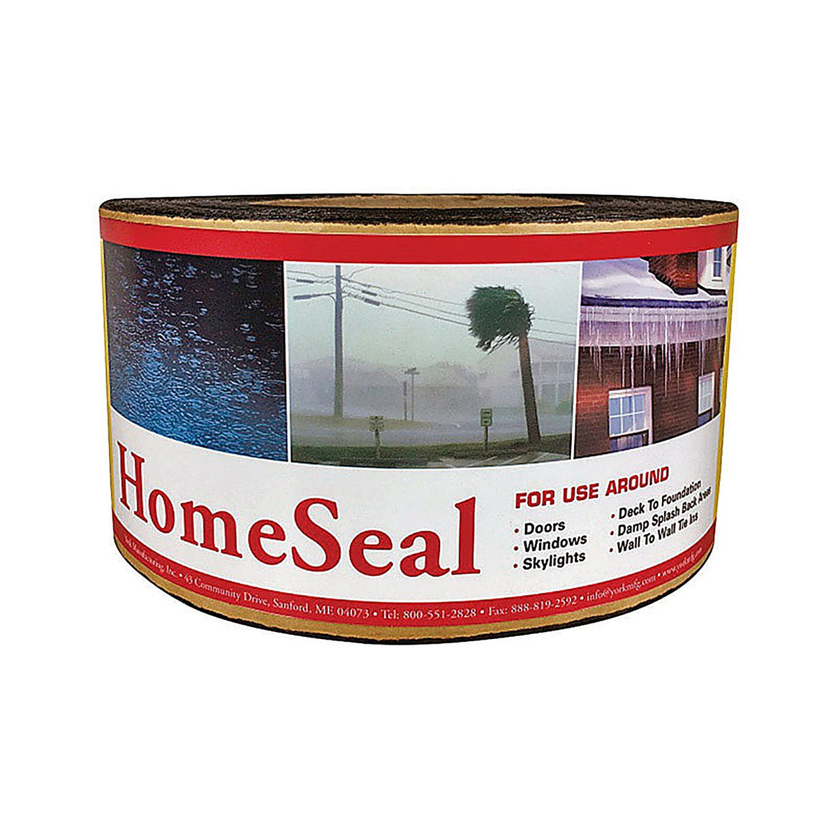 York - HS1275 - Homeseal 12 In. W X 900 In. L Asphalt/Polyethylene Flashing Black
