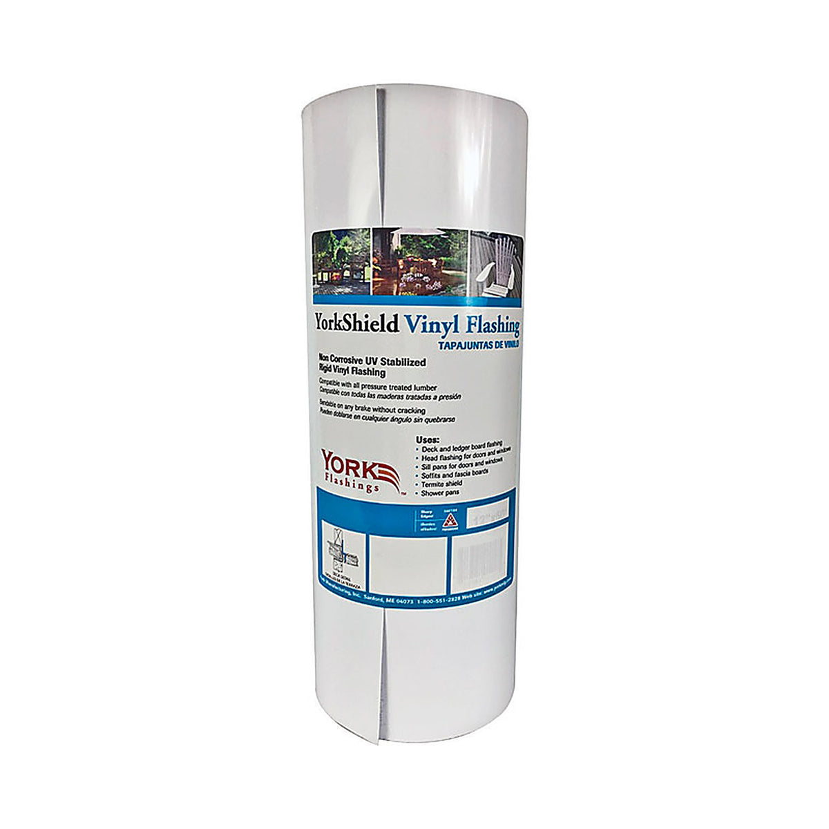 York - YSFVW1250 - 12 In. W X 600 In. L Vinyl Flashing White