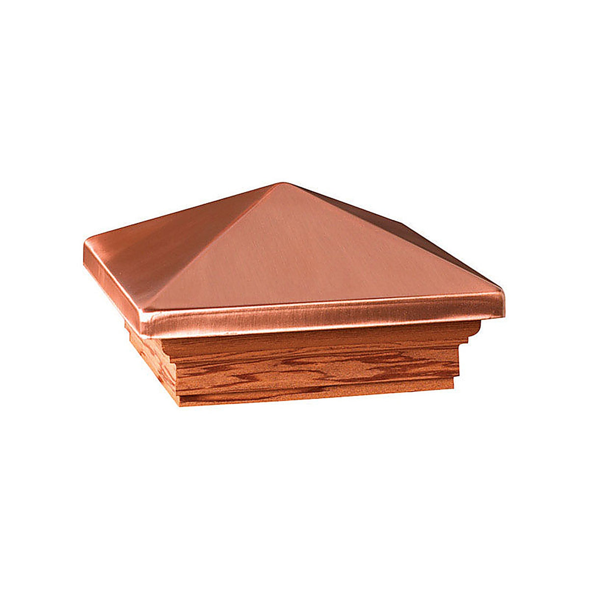 Deckorators - 72217 - 3 In. H X 4 In. W Copper Wood Post Cap