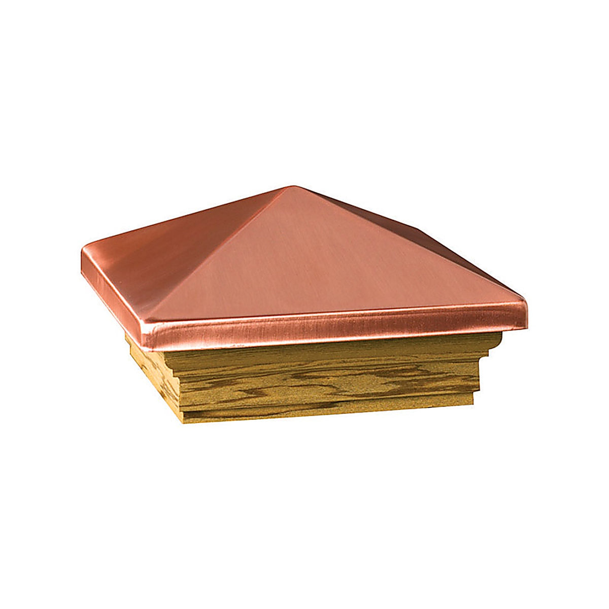 Deckorators - 72223 - 3 In. H X 4 In. W Copper Wood Post Cap