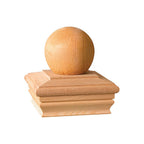 Deckorators - 72291 - 5.5 In. H X 4 In. W Brown Wood Post Cap