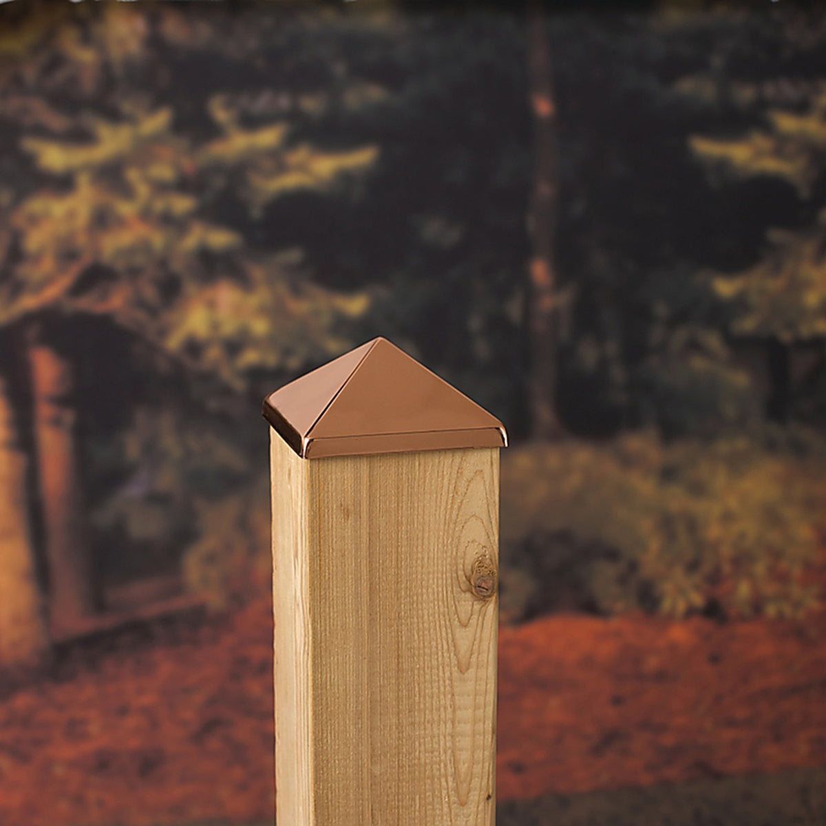 Deckorators - 72887 - 2 In. H X 4 In. W Copper Plastic Post Cap
