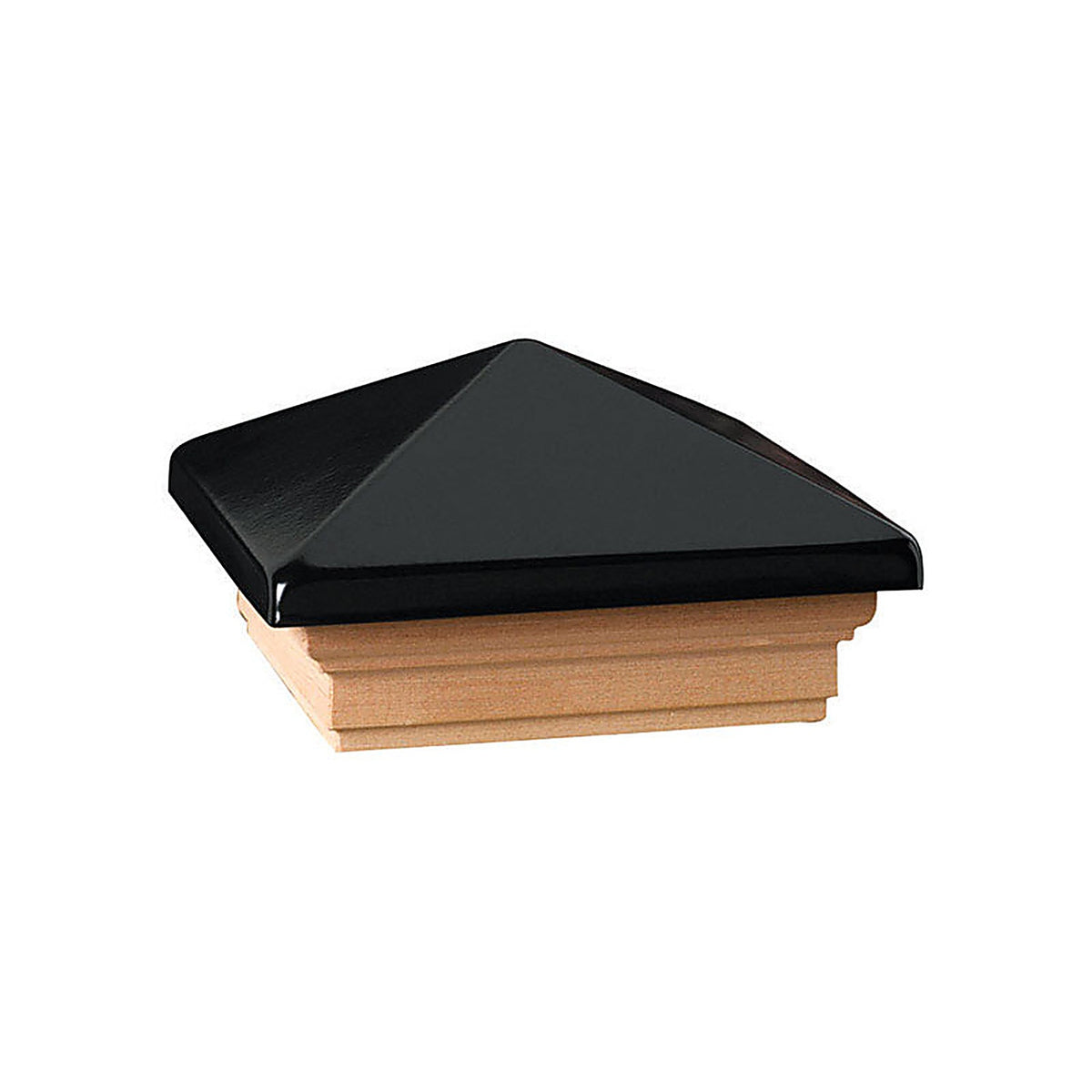 Deckorators - 73520 - 3 In. H X 4 In. W Black Wood Post Cap