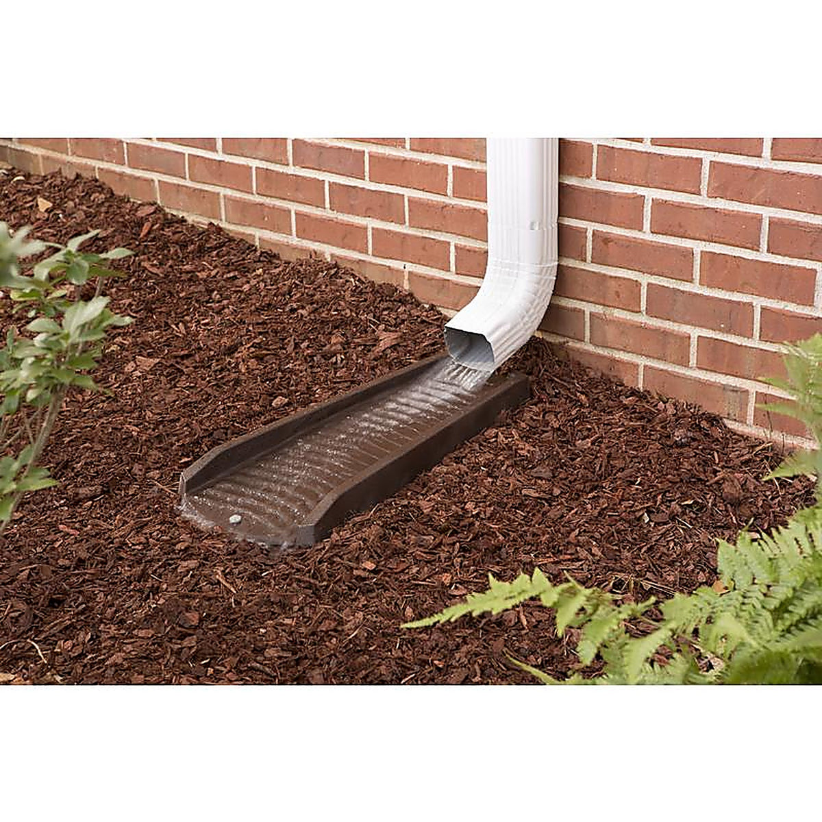 Amerimax 3011-12 2 in. H x 11 in. W x 24 in. L Brown Vinyl K Splash Block