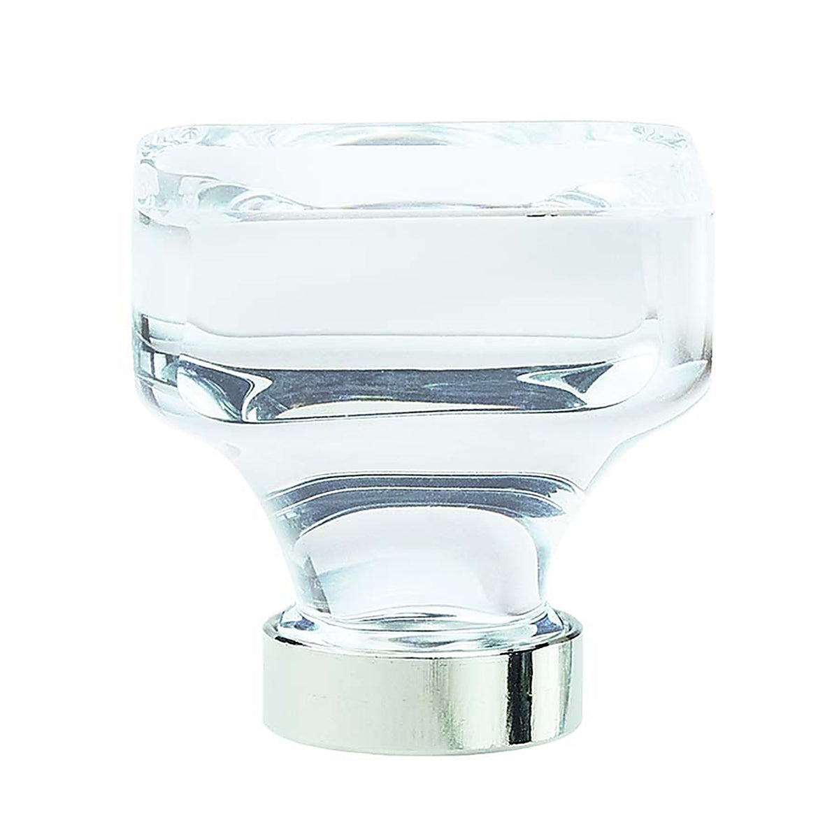 Amerock - BP36653CPN - Glacio Transitional Square Cabinet Knob 1-5/16 In. Polished Nickel 1 Pack