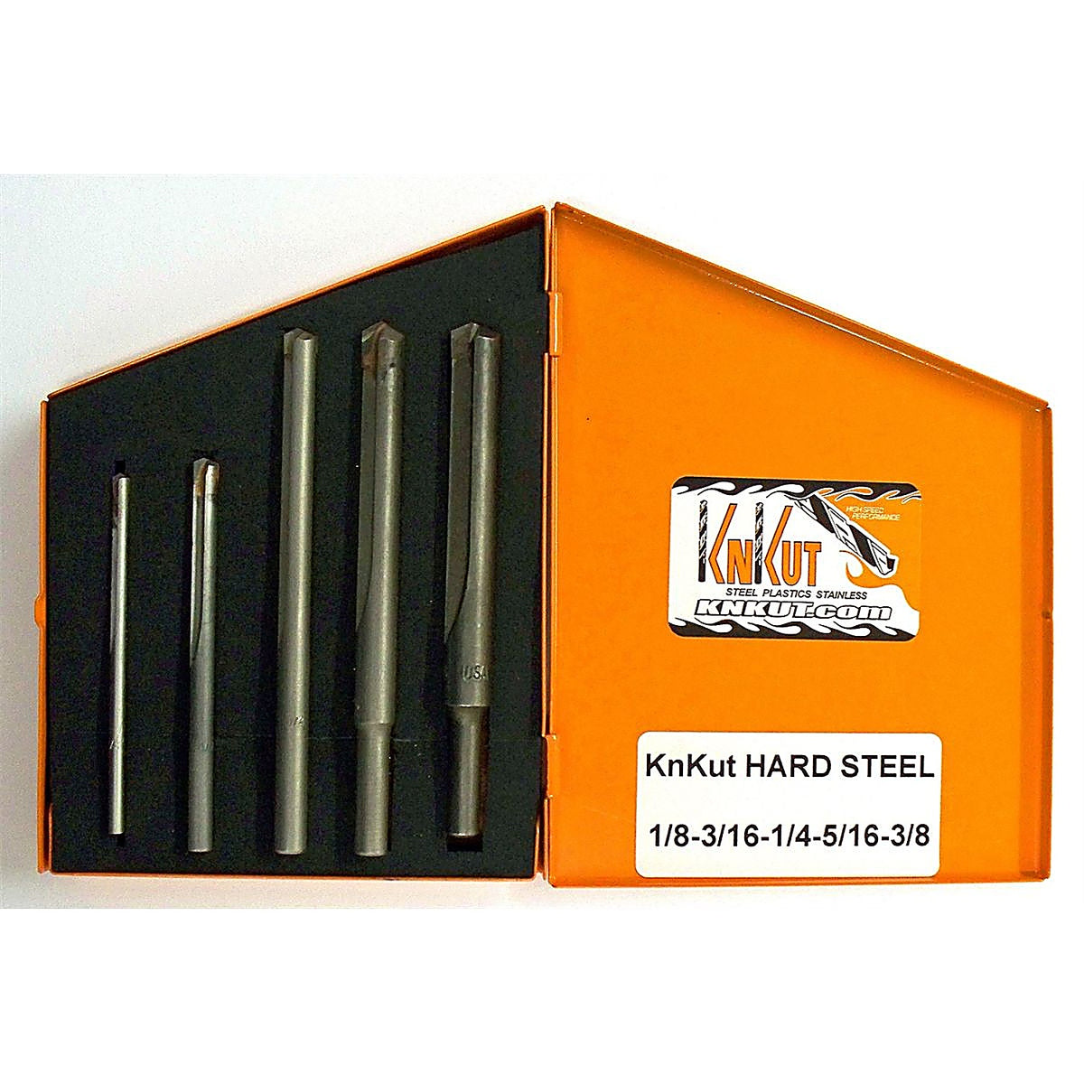 KnKut 5KK9 5 Pc. Hard Steel Carbide Tipped Drill Bit Set
