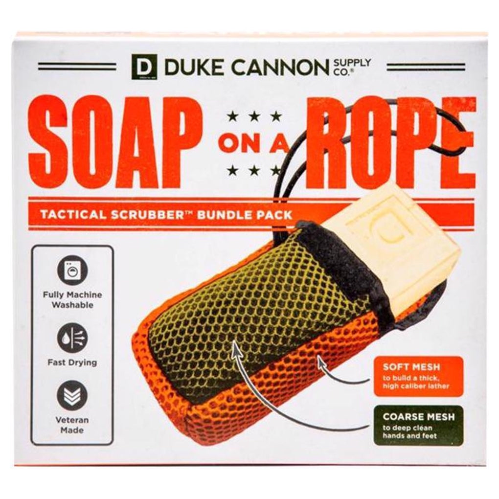 Duke Cannon BOURBONTACTBUND Soap on a Rope Bath Sponge Set 1 pk