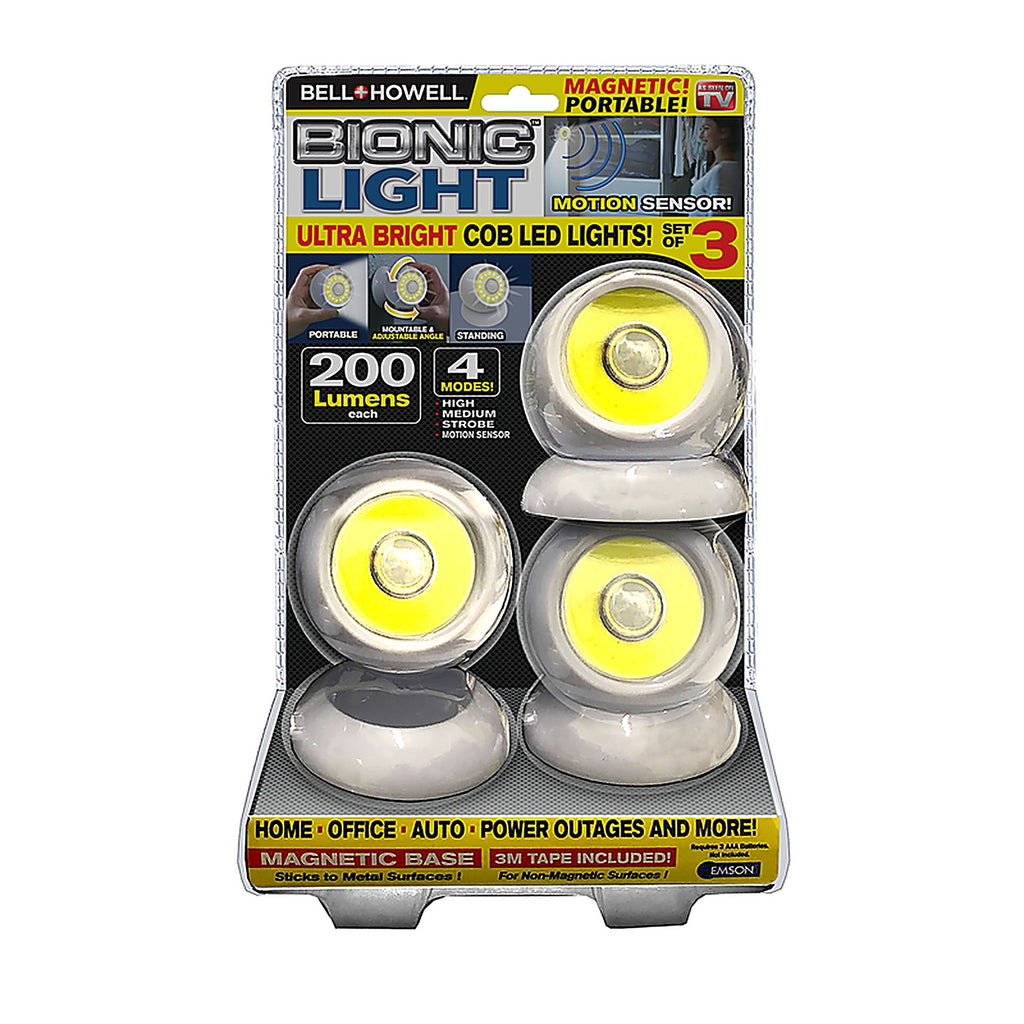 Bell + Howell 2565 2.95 in. L White Battery Powered LED Accent Light 200 lm