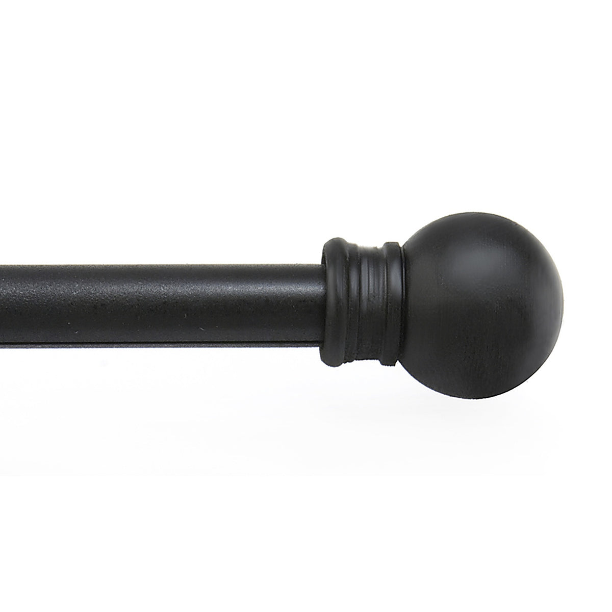 Kenney KN364/5NP Black Fiona Cafe Rod 28 in. L X 48 in. L