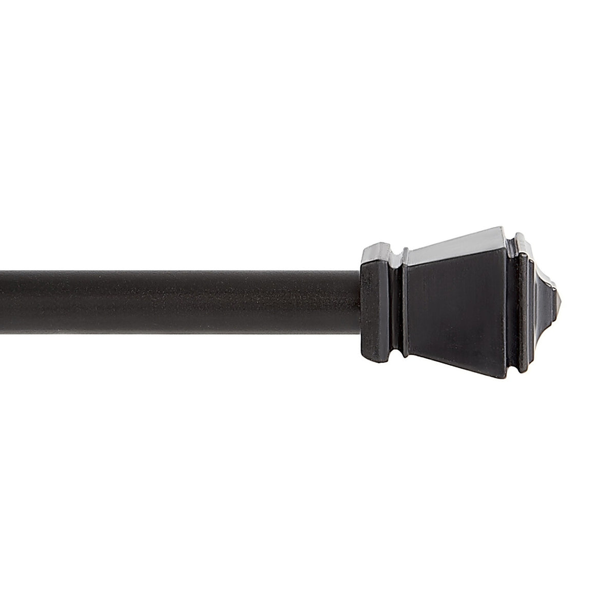 Kenney KN366/5NP Black Amelia Cafe Rod 28 in. L X 48 in. L