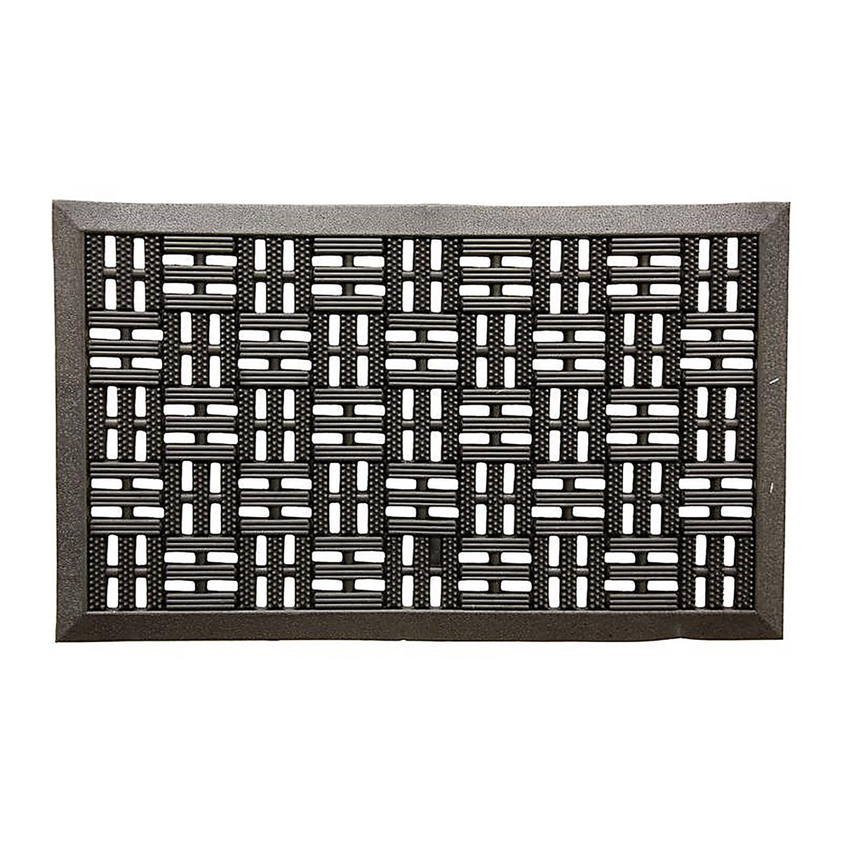 Sports Licensing Solutions 58780 30 in. L x 18 in. W Black Bacova Trellis Nonslip Boot/Shoe Mat