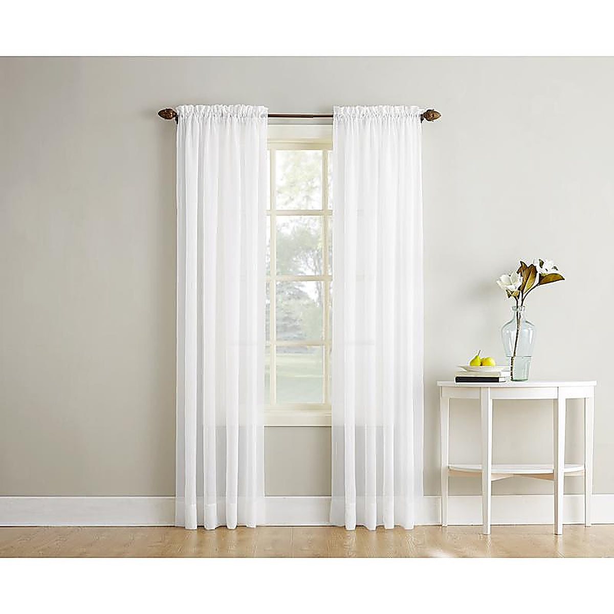 No. 918 - ACE-RENO84WHT - Reno White Curtain 102 In. W X 84 In. L