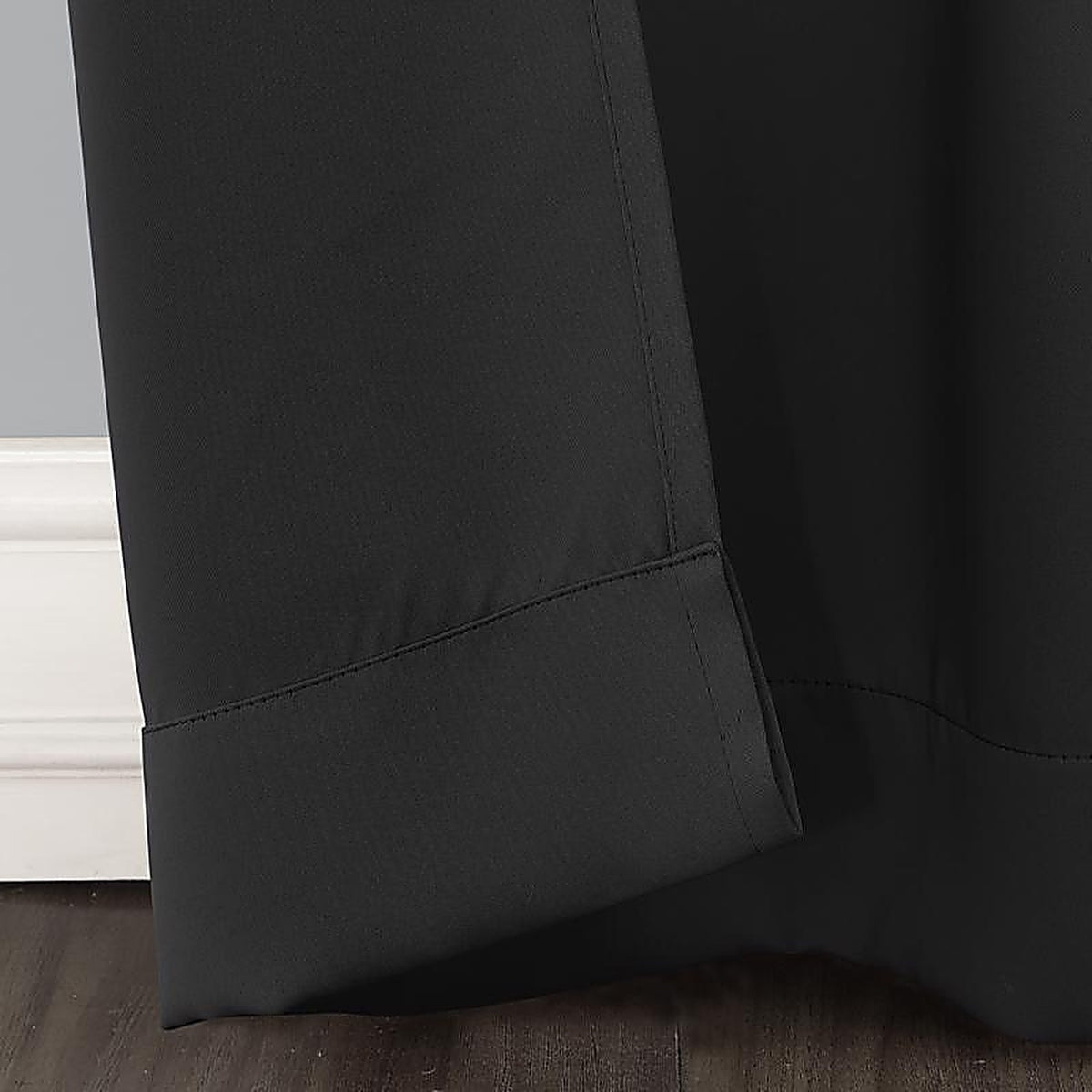 Sun Zero - AC-NORWICH84BLK - Norwich Black Blackout Curtains 80 In. W X 84 In. L