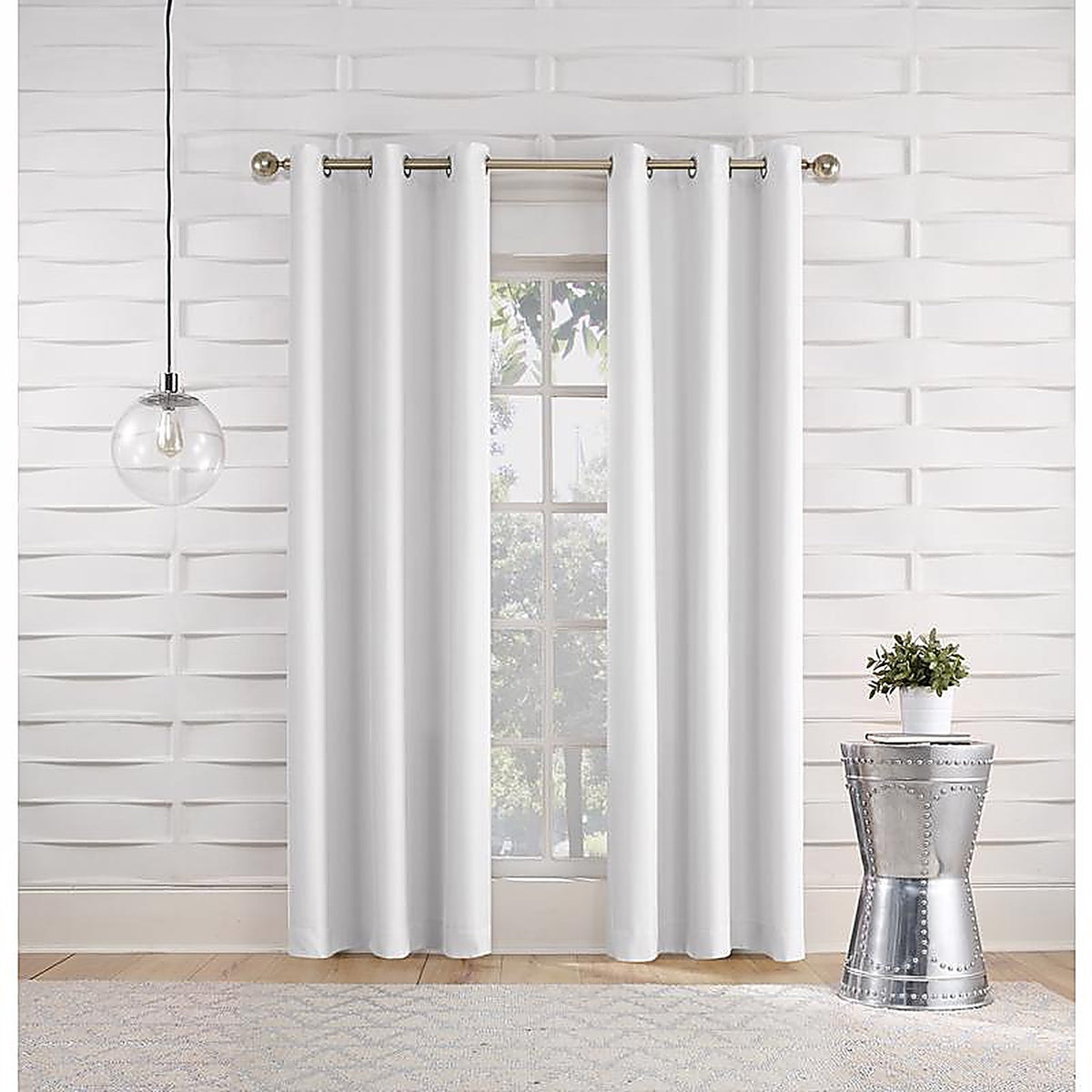 No. 918 - AC-WEBSTER84WHT - Webster White Curtain 80 In. W X 84 In. L