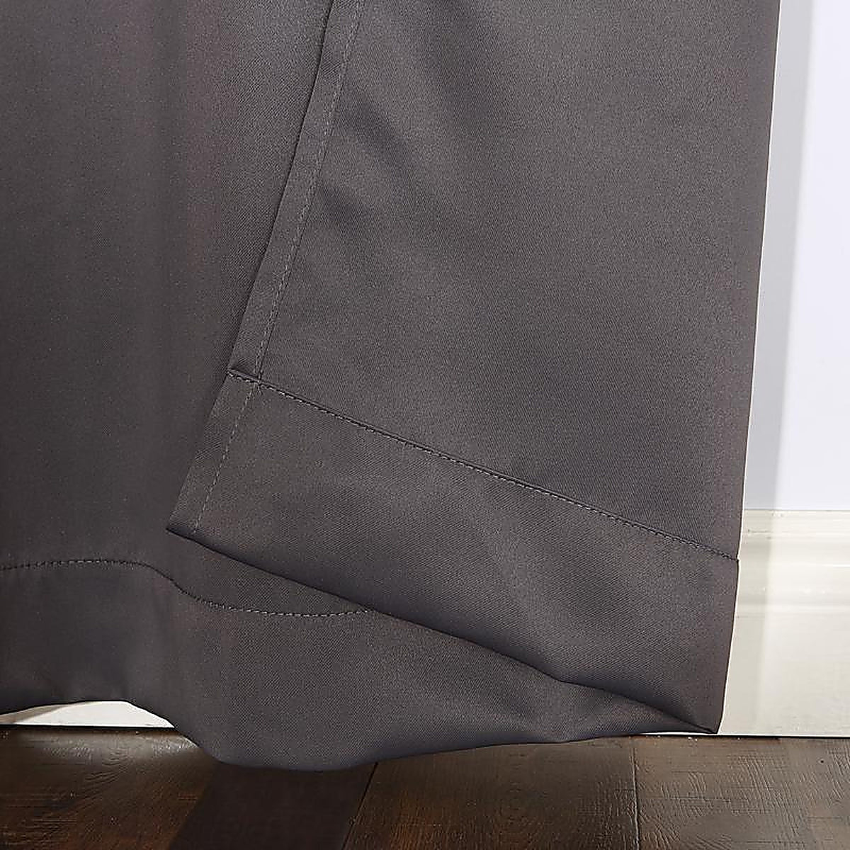 Sun Zero - AC-NORWICH84CHR - Norwich Gray Blackout Curtains 80 In. W